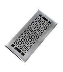 Modern Homes 3x10 Designer Mosaic Mantle Brushed Nickel Floor Register Brushed Nickel Mantle Bronze