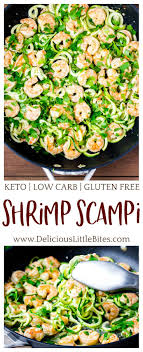 Keto Shrimp Scampi A Classic Shrimp Scampi Recipe Loaded With Shrimp And Zoodles In A Rich G Scampi Recipe Shrimp Scampi Recipe Classic Shrimp Scampi Recipe
