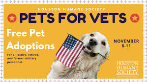 If you decide to cancel your adoption appointment, please contact us at least one hour before. Pets For Vets
