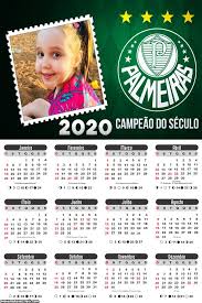 Abel ferreira deve poupar alguns titulares diante do. Calendario Do Palmeiras 2020 Moldura Para Fotos Palmeiras Fotos