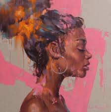 2 298 Likes 23 Comments Ronon Rononhp On Instagram Flicking Pink Oil On Linen 120x120 Cm Artist Gank P In 2020 Afrocentric Art Black Art Pictures Female Art