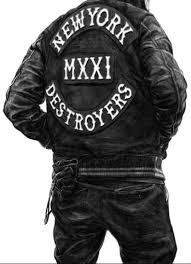 Black And Purple Motorcycle Club Pin On Cuts