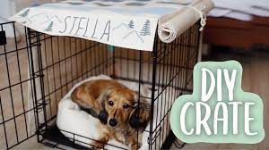 What goes into how to make dog crate covers? Diy Dog Crate Cover Youtube