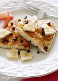 Heart Shaped Chocolate Chip Banana Pancakes Recipe Banana Chocolate Chip Banana Chocolate Chip Pancakes Chocolate Chip Pancakes