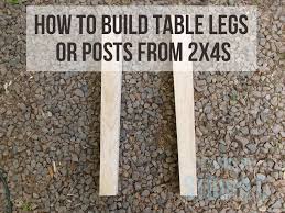 How To Build Table Legs Or Posts From 2x4s A While Back I Mentioned My Friends Chris And Elizabeth Who Had An Awes In 2020 Table Legs Farm Table Legs Diy