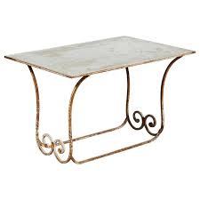 French Ornate Wrought Iron Garden Table With Mirrored Top In 2020 Wrought Iron Garden Furniture Wrought Iron Burled Wood Table