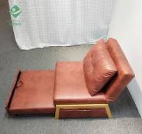 Sofa Kursi Tunggal Kulit Buatan Deep Rose untuk Ruang Tamu ...
