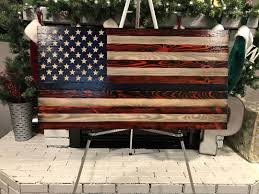 Upload/sell your artwork · free shipping with zblack Unique Rustic Thin Blue Line Red White And Blue Wooden American Flag Old Glory Rustic Sign Co