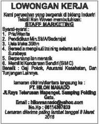 Loker manado lowongan kerja lulusan sma smk. Lowongan Kerja Perusahaan Suku Cadang Kendaraan Lowongan Kerja Manado Terbaru