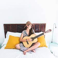 We did not find results for: Free Photo Smiling Teenage Girl Sitting On Bed Playing Guitar In Bedroom