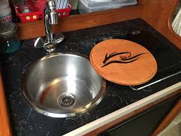reversible sink cover and cutting board
