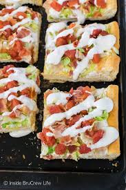 4 of 10 roasted red pepper and walnut dip Chicken Blt Ranch Pizza This Easy Cold Pizza Is Loaded With Tomatoes Bacon Lettuce And Chicken Great Recipe For Summer Din Chicken Blt Recipes Cold Meals