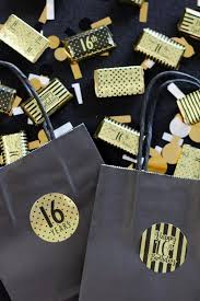 Theme 16th Birthday Party Ideas For Boys Black And Gold 16th Birthday Metallic Foil Party Circle Labels 40 Count Sweet 16 Party Favors 16th Birthday Sweet 16 Parties