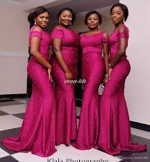 Custom Made Fuchsia Bridesmaid Dresses 2017 Mermaid Square Neck With Short Sleev Wedding Party Dress Guest Maid Of Honour Dresses Sleeveless Bridesmaid Dresses