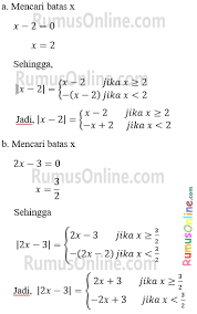 Pembahasan materi pertidaksamaan nilai mutlak biasanya meliputi cara menentukan nilai yang memnuhi pertidaksamaan nilai mutlak. Persamaan Nilai Mutlak Linear Satu Variabel Dan Contoh Soalnya