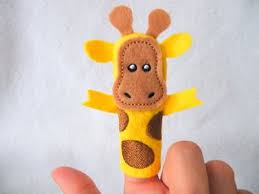Fingerpuppe Giraffe Fingerpuppen Puppen Filz Spielzeuge