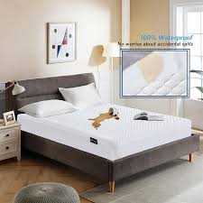 Our mattress bags will keep your mattresses or box springs protected against dust, soil, and light exposure to water during your move or time in storage. Nexhome Fabric Waterproof Twin Mattress Cover Stretches Up To 18 In Deep 90006 The Home Depot