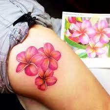 Plumerias Yes Again On Emily A Lot Of Fun Redsky Tattoo Tattoosbycactusjack Plumerias Plumeriasdaily Photorealism Plumeria Floral Flowers Tropicalf Tattoos For Women Flowers Plumeria Tattoo Hawaiian Tattoo