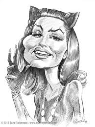 Sketch O The Week Julie Newmar Caricature Sketch Caricature Funny Caricatures