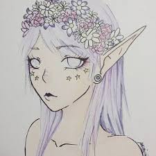 Now, as you can see from the image there is something about. Anime Elf Girl Drawing