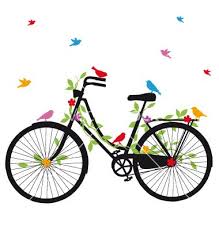 Old Bicycle With Birds Vector Image On Fahrrad Malerei Fahrrad Kunst Fahrrad Zeichnung