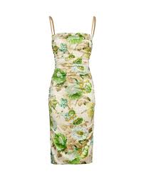 Dolce Gabbana Floral Bra Insert Dress