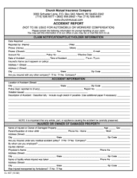 Church mutual insurance company is located in merrill city of wisconsin state. Church Mutual Accident Report Form Fill Online Printable Fillable Blank Pdffiller
