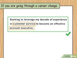 Career objectives for freshers and experianced resume: 3 Ways To Write Resume Objectives Wikihow