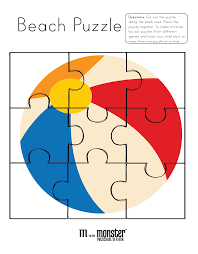 Working with a pencil and paper is one of the most satisfying ways to solve puzzles. Going To The Beach Puzzles Free Printable M Is For Monster