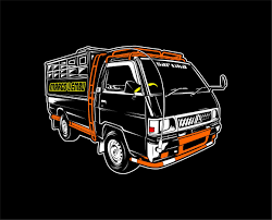 Pick Up L300 Vector Pertahanan Gambar Desain Logo Otomotif