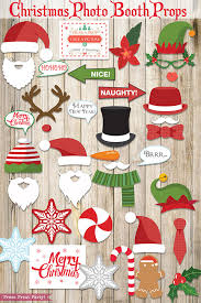 A photo booth feels incomplete without quirky and whimsical props. 37 Fun Christmas Photo Booth Props Printables Press Print Party