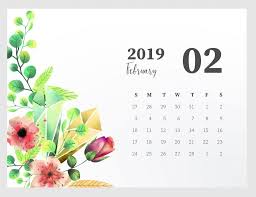 Cute February 2019 Calendar Calendar Printables Desk Calendar Free Calendar Template