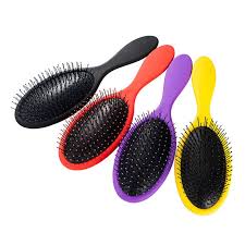 1pcs Professional Beauty Salon Brush Tool Magic Combs Hair Brush Handle Shower Detangling Tangle Tamer Comb Black Hair Brush Hair Care Detangler