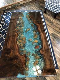 Resin Live Edge Coffee Table Stunning River Table Stone Coffee Or Dining Table Walnut Burl Wood Resin Table Wood Table Design Epoxy Wood Table