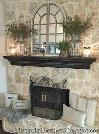 Decorating Mirror Over Fireplace Fireplace Mantle Decor Fireplace Mantel Decor Home