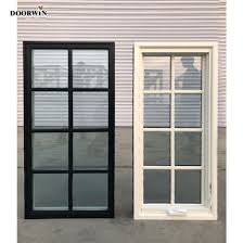 Black windows look great new, but will they fade over time? China Iso9001 Certified Aluminum Clad Wood Windows With Grill For Sale In Swing Windows Dual Action Double Casement Window China Aluminum Hand Crank Window American Aluminum Crank Window