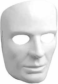 Forum Novelties Máscara de fantasia branca para adultos