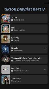 Tiktok Playlist Part 3 Tiktok Tingz On Spotify Song Playlist Rap Songs Music Playlist