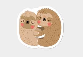 Sloth Love Stickers By Mjdaluzc Design By Humans Sloth Art Sloth Love Stickers