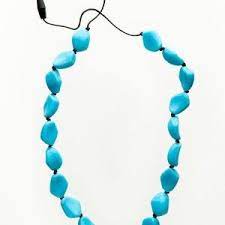 Safe Teething Products For Babies Turquoise Gemstones Teething Necklace For Mom Teething Jewelry Mom Jewelry