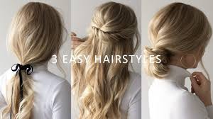 Use a bit of hairspray to keep the waves in shape. Three 3 Minute Easy Hairstyles 2019 Hair Trends Youtube