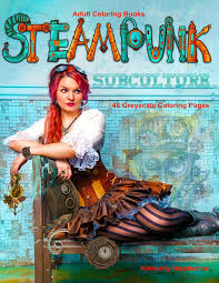 See more ideas about steampunk coloring, coloring pages, steampunk. Adult Coloring Books Steampunk Subculture Life Escapes Adult Coloring Books 48 Grayscale Coloring Pages Of Steampunk Era Style Clothing Fantasy Steam Powered Machinery Weapons And More Amazon Co Uk Hawthorne Kimberly 9781096551621 Books