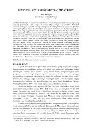 Bagaimana cara membangkitkan minat belajar siswa terhadap mata pelajaran pendidikan agama. Pdf Gempusta Upaya Meningkatkan Minat Baca