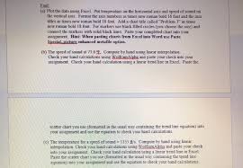 Solved 3 Given The Following Data On The Speed Of Sound