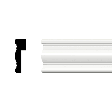 Plastibec's engineered vinyl may be sawed, nailed or glued like wood. 3 H X 1 P X 96 L Decorative Wainscot Cap Moulding Pvc Walmart Com Walmart Com