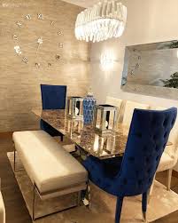Yemek Odasi Salon Saat Avize Ayna Bank Beyaz Hali Hali Lacivert Luxury Dining Room Rustic Dining Furniture Luxury Dining