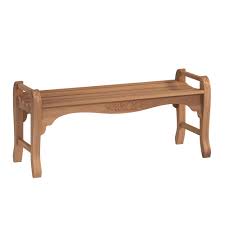 Catalina outdoor backless teak garden bench. 4 Ft Teakwood Outdoor Backless Bench Tk8090 The Home Depot