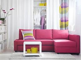 Furniture Small Living Room With L Shaped Pink Sectional Sofa With Colorful Cushion And Ikea Living Room Pink Living Room Furniture Living Room Furniture Sofas