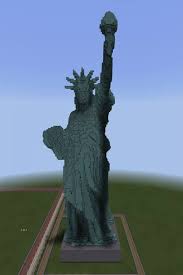 The material you use is up to you, and will depend on the kind of statue you build. Statue Of Liberty Minecraft Map