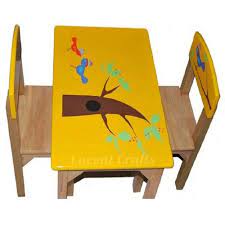 A study table for kids doesn't need to take up a lot of space. Kids Mini Rectangle Table Set Kids Desk Pre School Desks Kids Study Desk Kids Study Table Children Table Lucent Crafts New Delhi Id 21029389297
